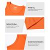 imageBoladeci Mens Tank Top Workout Athletic Quick Dry Lightweight Summer Beach Gym UPF 50 Sun Protection Sleeveless ShirtsOrange