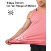 imageBoladeci Mens Tank Top Workout Athletic Quick Dry Lightweight Summer Beach Gym UPF 50 Sun Protection Sleeveless ShirtsPink