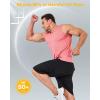 imageBoladeci Mens Tank Top Workout Athletic Quick Dry Lightweight Summer Beach Gym UPF 50 Sun Protection Sleeveless ShirtsPink