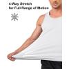 imageBoladeci Mens Tank Top Workout Athletic Quick Dry Lightweight Summer Beach Gym UPF 50 Sun Protection Sleeveless ShirtsWhite