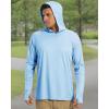 imageBoladeci Mens UPF 50 Sun Protection Lightweight Hoodie Shirts Long Sleeve Fishing Shirts SPF UV Hiking SwimBlue