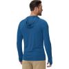 imageBoladeci Mens UPF 50 Sun Protection Lightweight Hoodie Shirts Long Sleeve Fishing Shirts SPF UV Hiking SwimBlue Gray