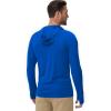 imageBoladeci Mens UPF 50 Sun Protection Lightweight Hoodie Shirts Long Sleeve Fishing Shirts SPF UV Hiking SwimBright Blue