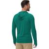 imageBoladeci Mens UPF 50 Sun Protection Lightweight Hoodie Shirts Long Sleeve Fishing Shirts SPF UV Hiking SwimEmerald Green
