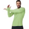 imageBoladeci Mens UPF 50 Sun Protection Lightweight Hoodie Shirts Long Sleeve Fishing Shirts SPF UV Hiking SwimLight Green