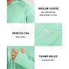imageBoladeci Mens UPF 50 Sun Protection Lightweight Hoodie Shirts Long Sleeve Fishing Shirts SPF UV Hiking SwimMint Green