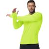 imageBoladeci Mens UPF 50 Sun Protection Lightweight Hoodie Shirts Long Sleeve Fishing Shirts SPF UV Hiking SwimNeon Green