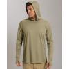 imageBoladeci Mens UPF 50 Sun Protection Lightweight Hoodie Shirts Long Sleeve Fishing Shirts SPF UV Hiking SwimOlive Drab