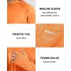 imageBoladeci Mens UPF 50 Sun Protection Lightweight Hoodie Shirts Long Sleeve Fishing Shirts SPF UV Hiking SwimOrange