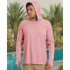 imageBoladeci Mens UPF 50 Sun Protection Lightweight Hoodie Shirts Long Sleeve Fishing Shirts SPF UV Hiking SwimPink