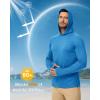 imageBoladeci Mens UPF 50 Sun Protection Lightweight Hoodie Shirts Long Sleeve Fishing Shirts SPF UV Hiking SwimTeal