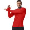 imageBoladeci Mens UPF 50 Sun Protection Lightweight Hoodie Shirts Long Sleeve Fishing Shirts SPF UV Hiking SwimTomato Red
