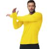 imageBoladeci Mens UPF 50 Sun Protection Lightweight Hoodie Shirts Long Sleeve Fishing Shirts SPF UV Hiking SwimYellow