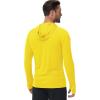 imageBoladeci Mens UPF 50 Sun Protection Lightweight Hoodie Shirts Long Sleeve Fishing Shirts SPF UV Hiking SwimYellow