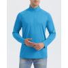 imageBoladeci Mens UPF 50 Sun Shirts 14 Zip Long Sleeve SPF UV Protection Lightweight Quick Dry Quarter Zip Golf ShirtsAzure