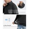 imageBoladeci Mens UPF 50 Sun Shirts 14 Zip Long Sleeve SPF UV Protection Lightweight Quick Dry Quarter Zip Golf ShirtsBlack