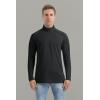 imageBoladeci Mens UPF 50 Sun Shirts 14 Zip Long Sleeve SPF UV Protection Lightweight Quick Dry Quarter Zip Golf ShirtsBlack