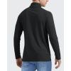 imageBoladeci Mens UPF 50 Sun Shirts 14 Zip Long Sleeve SPF UV Protection Lightweight Quick Dry Quarter Zip Golf ShirtsBlack