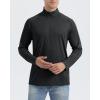 imageBoladeci Mens UPF 50 Sun Shirts 14 Zip Long Sleeve SPF UV Protection Lightweight Quick Dry Quarter Zip Golf ShirtsBlack