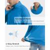 imageBoladeci Mens UPF 50 Sun Shirts 14 Zip Long Sleeve SPF UV Protection Lightweight Quick Dry Quarter Zip Golf ShirtsBlue