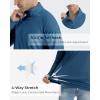 imageBoladeci Mens UPF 50 Sun Shirts 14 Zip Long Sleeve SPF UV Protection Lightweight Quick Dry Quarter Zip Golf ShirtsBlue Grey
