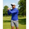 imageBoladeci Mens UPF 50 Sun Shirts 14 Zip Long Sleeve SPF UV Protection Lightweight Quick Dry Quarter Zip Golf ShirtsColour Blue