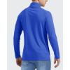imageBoladeci Mens UPF 50 Sun Shirts 14 Zip Long Sleeve SPF UV Protection Lightweight Quick Dry Quarter Zip Golf ShirtsColour Blue