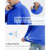 imageBoladeci Mens UPF 50 Sun Shirts 14 Zip Long Sleeve SPF UV Protection Lightweight Quick Dry Quarter Zip Golf ShirtsColour Blue