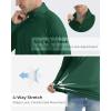 imageBoladeci Mens UPF 50 Sun Shirts 14 Zip Long Sleeve SPF UV Protection Lightweight Quick Dry Quarter Zip Golf ShirtsDark Green