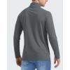 imageBoladeci Mens UPF 50 Sun Shirts 14 Zip Long Sleeve SPF UV Protection Lightweight Quick Dry Quarter Zip Golf ShirtsDark Grey