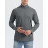 imageBoladeci Mens UPF 50 Sun Shirts 14 Zip Long Sleeve SPF UV Protection Lightweight Quick Dry Quarter Zip Golf ShirtsDark Grey
