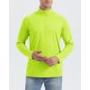 imageBoladeci Mens UPF 50 Sun Shirts 14 Zip Long Sleeve SPF UV Protection Lightweight Quick Dry Quarter Zip Golf ShirtsGreen