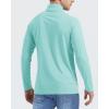 imageBoladeci Mens UPF 50 Sun Shirts 14 Zip Long Sleeve SPF UV Protection Lightweight Quick Dry Quarter Zip Golf ShirtsLight Blue