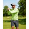 imageBoladeci Mens UPF 50 Sun Shirts 14 Zip Long Sleeve SPF UV Protection Lightweight Quick Dry Quarter Zip Golf ShirtsLight Green