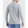 imageBoladeci Mens UPF 50 Sun Shirts 14 Zip Long Sleeve SPF UV Protection Lightweight Quick Dry Quarter Zip Golf ShirtsLight Grey