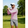imageBoladeci Mens UPF 50 Sun Shirts 14 Zip Long Sleeve SPF UV Protection Lightweight Quick Dry Quarter Zip Golf ShirtsLight Pink