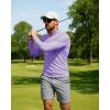 imageBoladeci Mens UPF 50 Sun Shirts 14 Zip Long Sleeve SPF UV Protection Lightweight Quick Dry Quarter Zip Golf ShirtsLight Purple