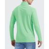 imageBoladeci Mens UPF 50 Sun Shirts 14 Zip Long Sleeve SPF UV Protection Lightweight Quick Dry Quarter Zip Golf ShirtsMint Green