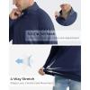 imageBoladeci Mens UPF 50 Sun Shirts 14 Zip Long Sleeve SPF UV Protection Lightweight Quick Dry Quarter Zip Golf ShirtsNavy