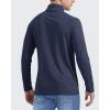 imageBoladeci Mens UPF 50 Sun Shirts 14 Zip Long Sleeve SPF UV Protection Lightweight Quick Dry Quarter Zip Golf ShirtsNavy
