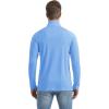 imageBoladeci Mens UPF 50 Sun Shirts 14 Zip Long Sleeve SPF UV Protection Lightweight Quick Dry Quarter Zip Golf ShirtsPale Blue