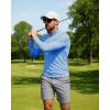 imageBoladeci Mens UPF 50 Sun Shirts 14 Zip Long Sleeve SPF UV Protection Lightweight Quick Dry Quarter Zip Golf ShirtsPale Blue
