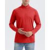 imageBoladeci Mens UPF 50 Sun Shirts 14 Zip Long Sleeve SPF UV Protection Lightweight Quick Dry Quarter Zip Golf ShirtsTomato Red