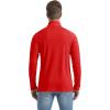 imageBoladeci Mens UPF 50 Sun Shirts 14 Zip Long Sleeve SPF UV Protection Lightweight Quick Dry Quarter Zip Golf ShirtsTomato Red