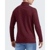 imageBoladeci Mens UPF 50 Sun Shirts 14 Zip Long Sleeve SPF UV Protection Lightweight Quick Dry Quarter Zip Golf ShirtsWine Red