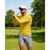 imageBoladeci Mens UPF 50 Sun Shirts 14 Zip Long Sleeve SPF UV Protection Lightweight Quick Dry Quarter Zip Golf ShirtsYellow