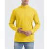 imageBoladeci Mens UPF 50 Sun Shirts 14 Zip Long Sleeve SPF UV Protection Lightweight Quick Dry Quarter Zip Golf ShirtsYellow
