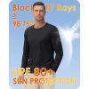 imageBoladeci Mens UPF 80 Sun Shirts Long Sleeve Lightweight UV Protection SPF Shirts Rash Guard Swim TShirtsBlack