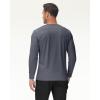 imageBoladeci Mens UPF 80 Sun Shirts Long Sleeve Lightweight UV Protection SPF Shirts Rash Guard Swim TShirtsDark Gray
