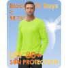 imageBoladeci Mens UPF 80 Sun Shirts Long Sleeve Lightweight UV Protection SPF Shirts Rash Guard Swim TShirtsFluorescent Green